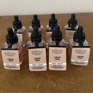 NEW X8 bath and body works LIBRARY NOOK wallflower scent refills NEW